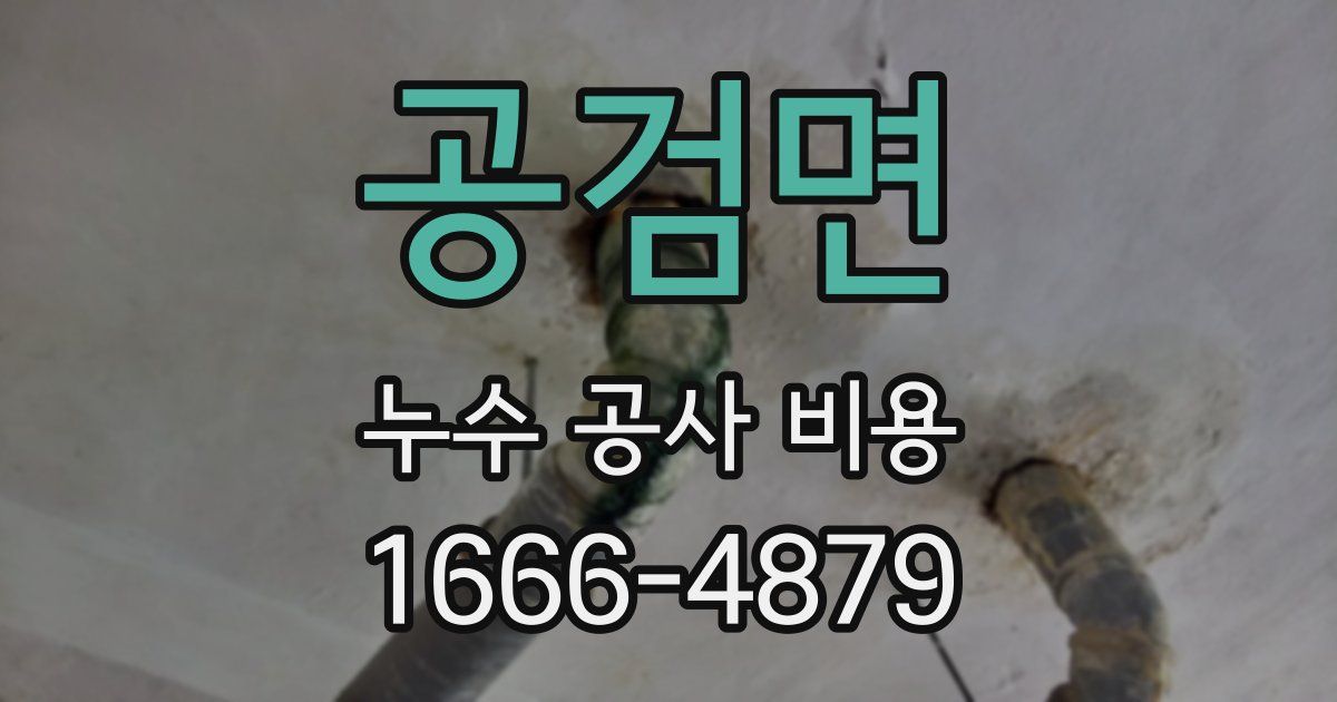 공검면 누수 공사 비용