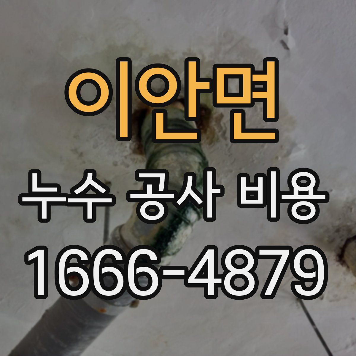이안면 누수 공사 비용