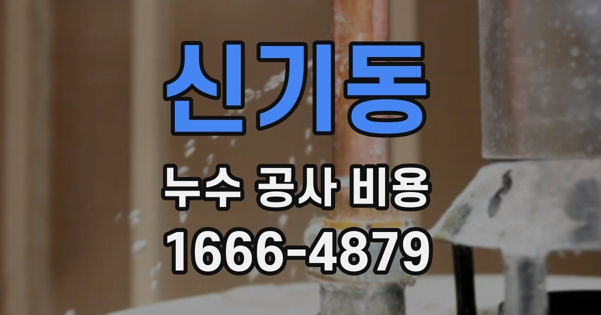 신기동 누수 공사 비용