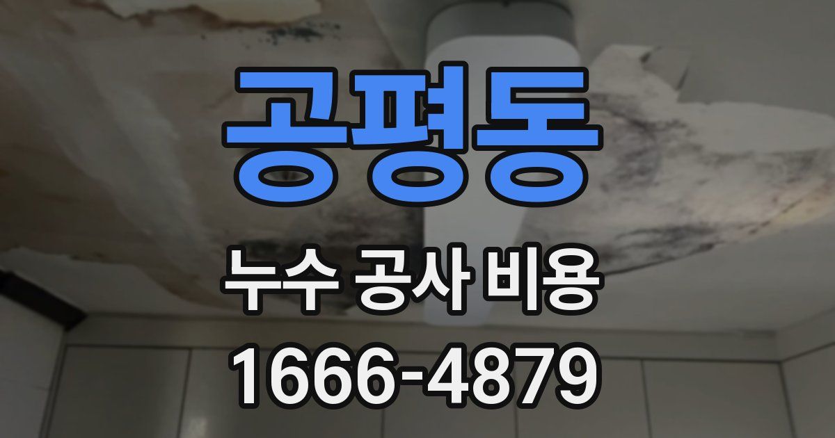 공평동 누수 공사 비용