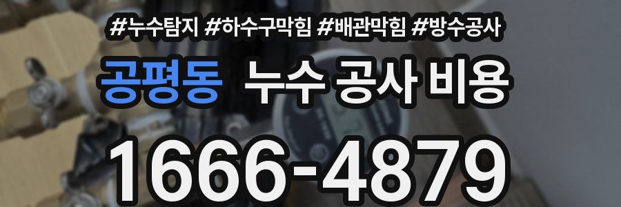 공평동 누수 공사 비용