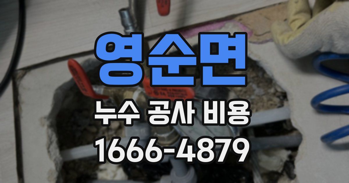 영순면 누수 공사 비용