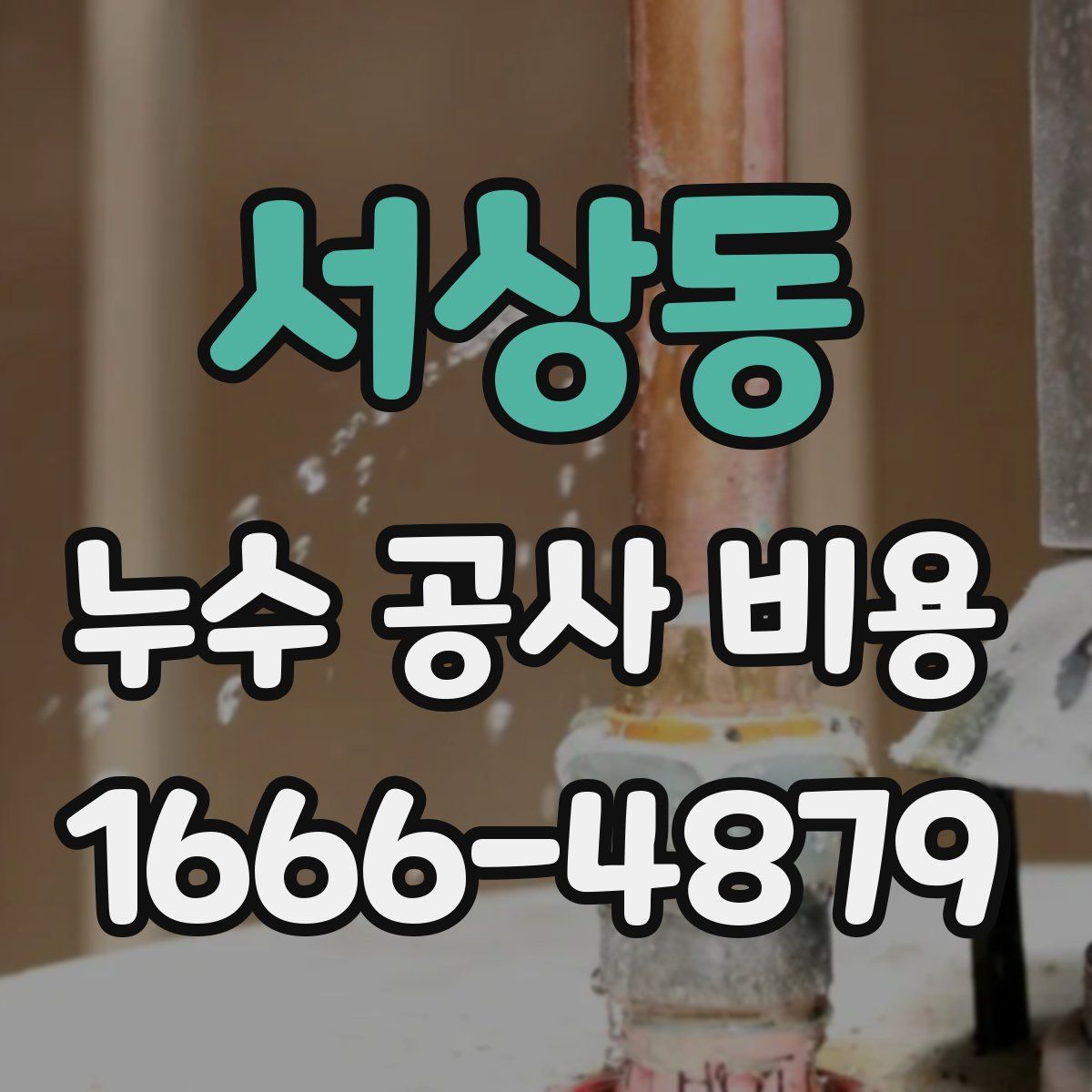 서상동 누수 공사 비용