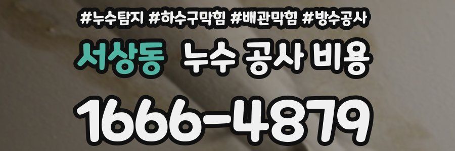 서상동 누수 공사 비용