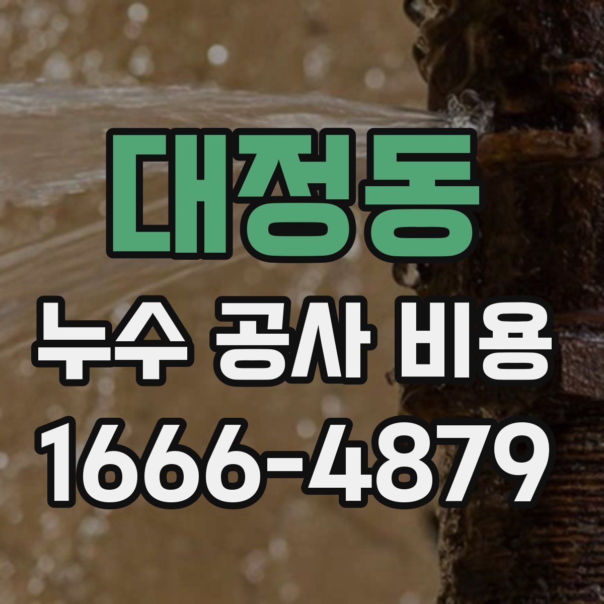 대정동 누수 공사 비용