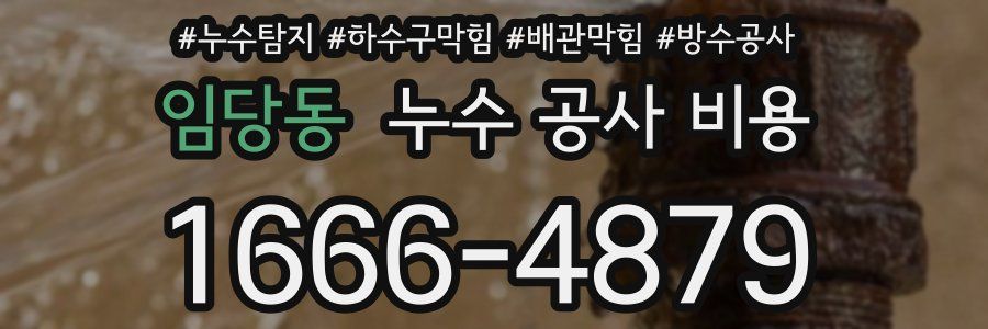 임당동 누수 공사 비용