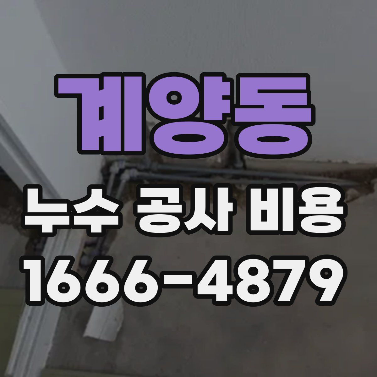 계양동 누수 공사 비용