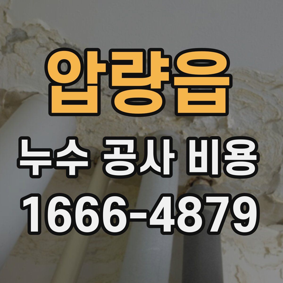 압량읍 누수 공사 비용