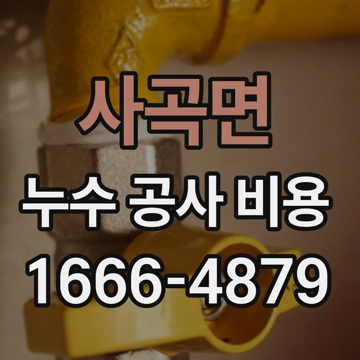 사곡면 누수 공사 비용