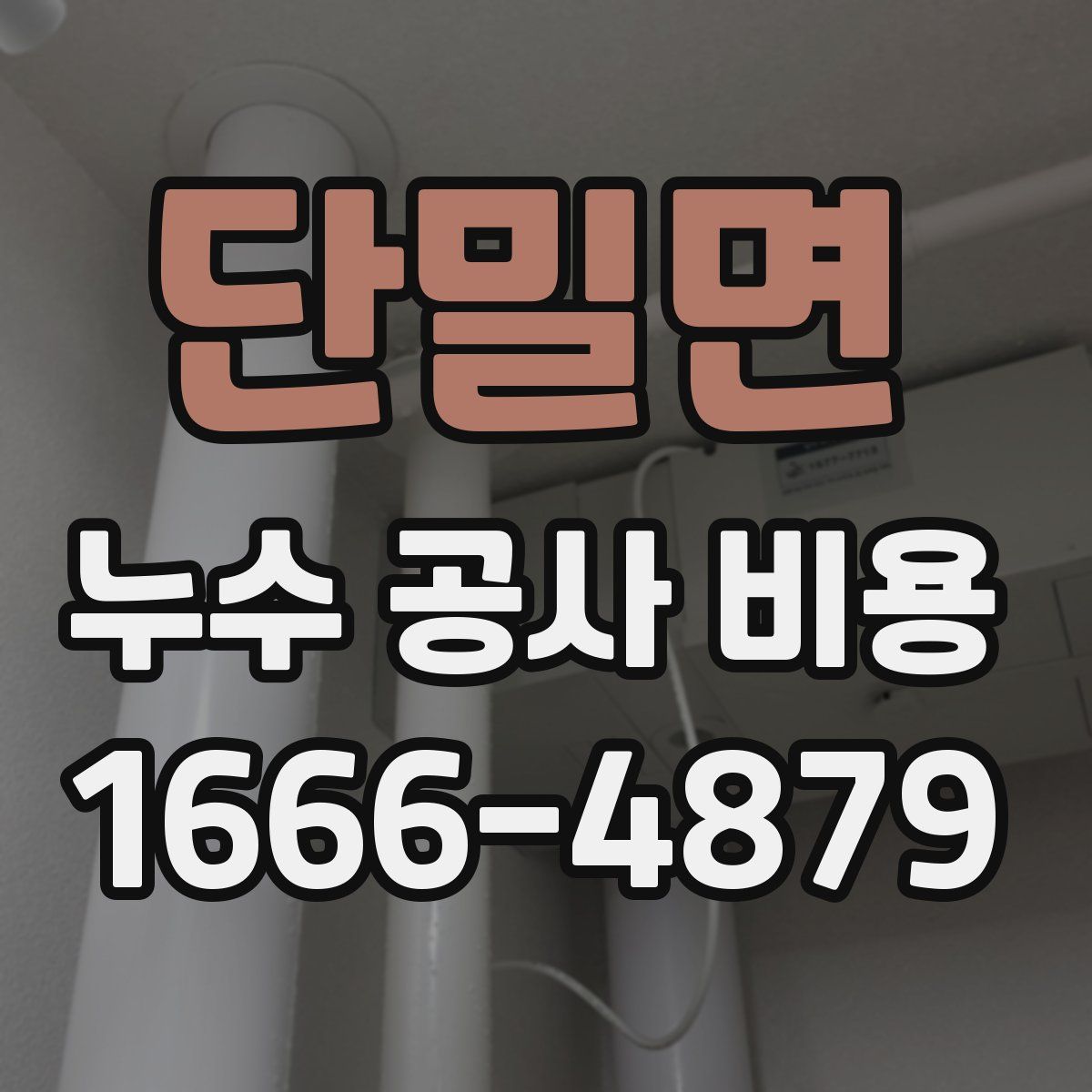 단밀면 누수 공사 비용