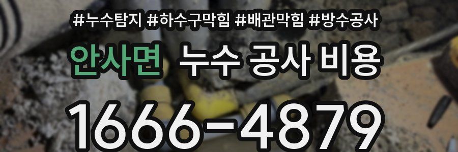안사면 누수 공사 비용