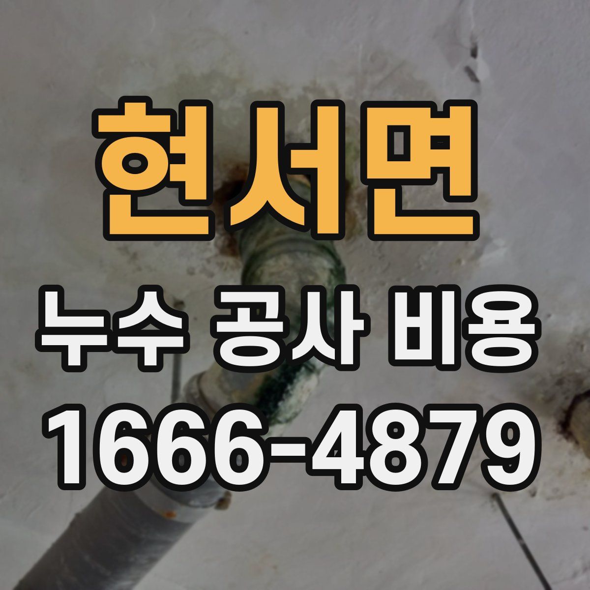현서면 누수 공사 비용