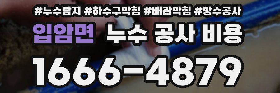 입암면 누수 공사 비용