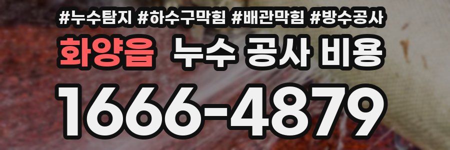 화양읍 누수 공사 비용