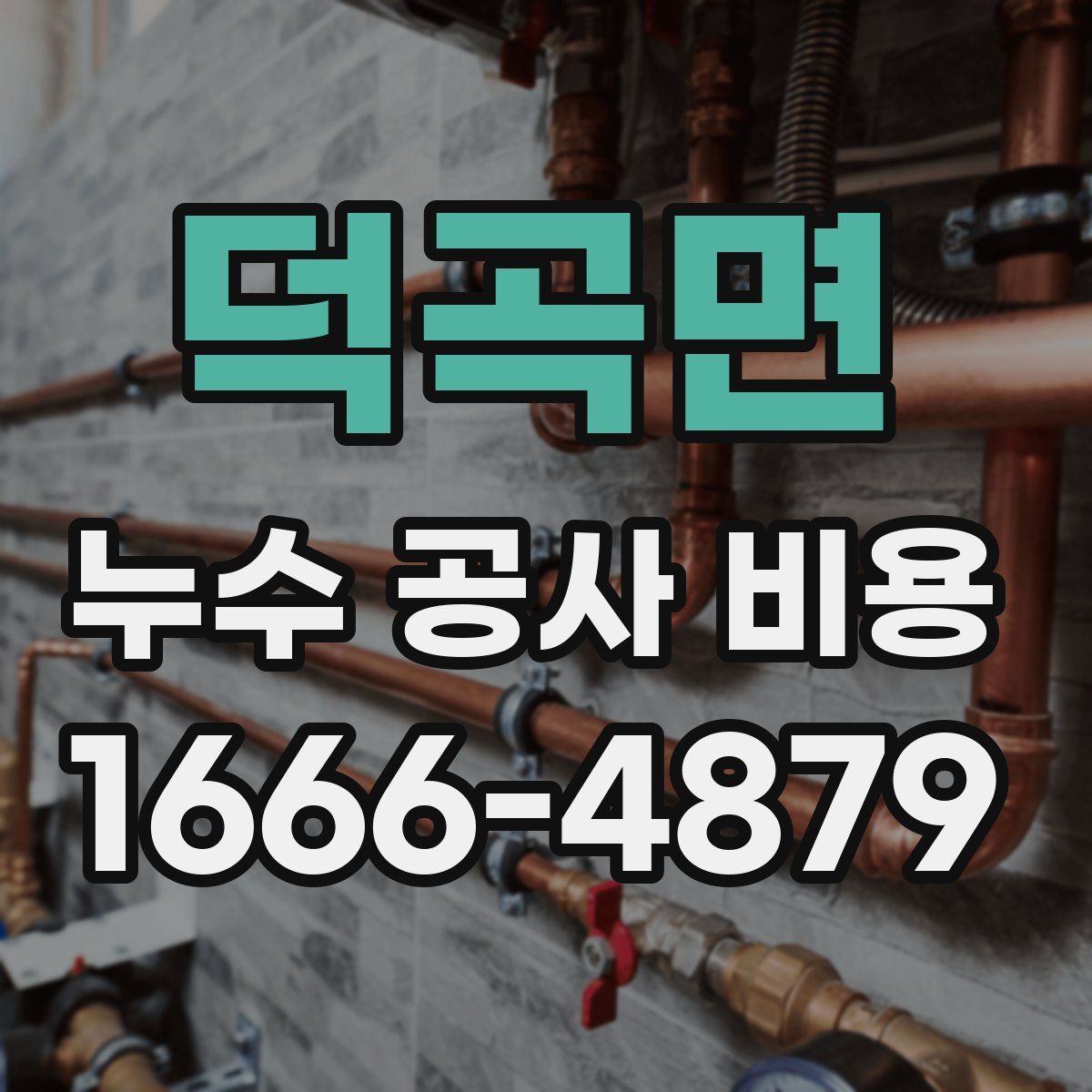 덕곡면 누수 공사 비용