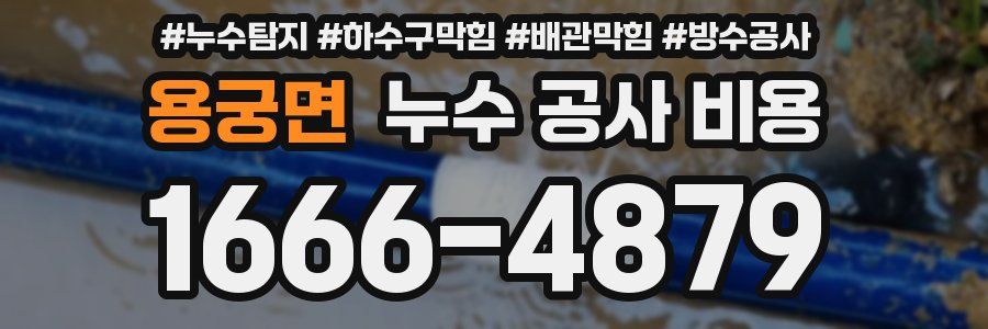 용궁면 누수 공사 비용