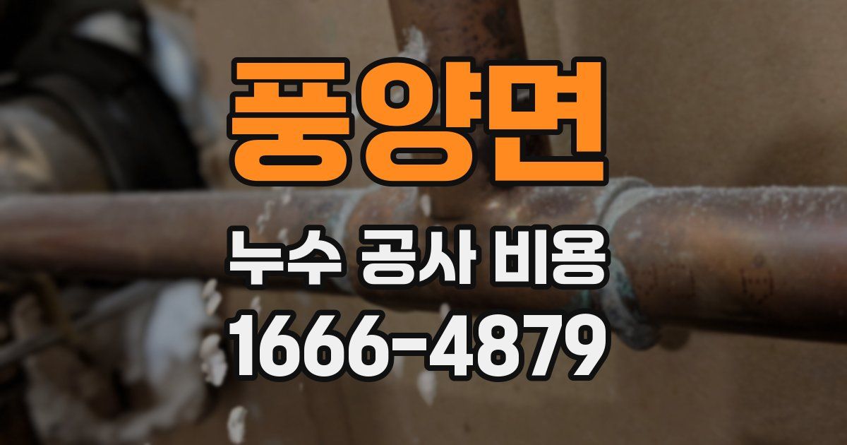 풍양면 누수 공사 비용