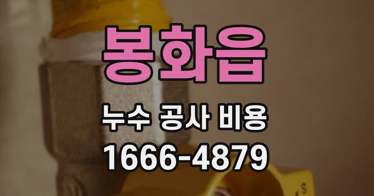 봉화읍 누수 공사 비용