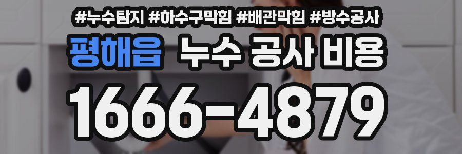 평해읍 누수 공사 비용