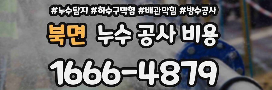 북면 누수 공사 비용