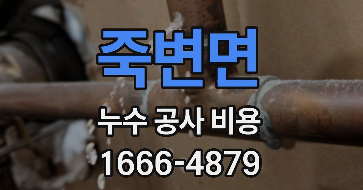 죽변면 누수 공사 비용