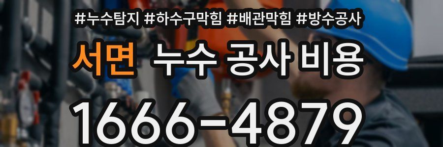 서면 누수 공사 비용