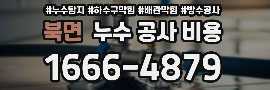 북면 누수 공사 비용