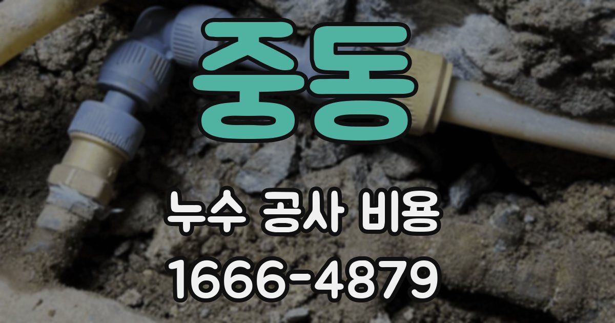 중동 누수 공사 비용