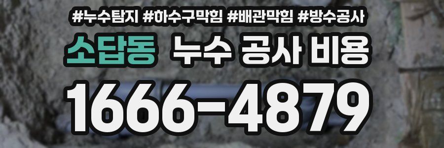 소답동 누수 공사 비용