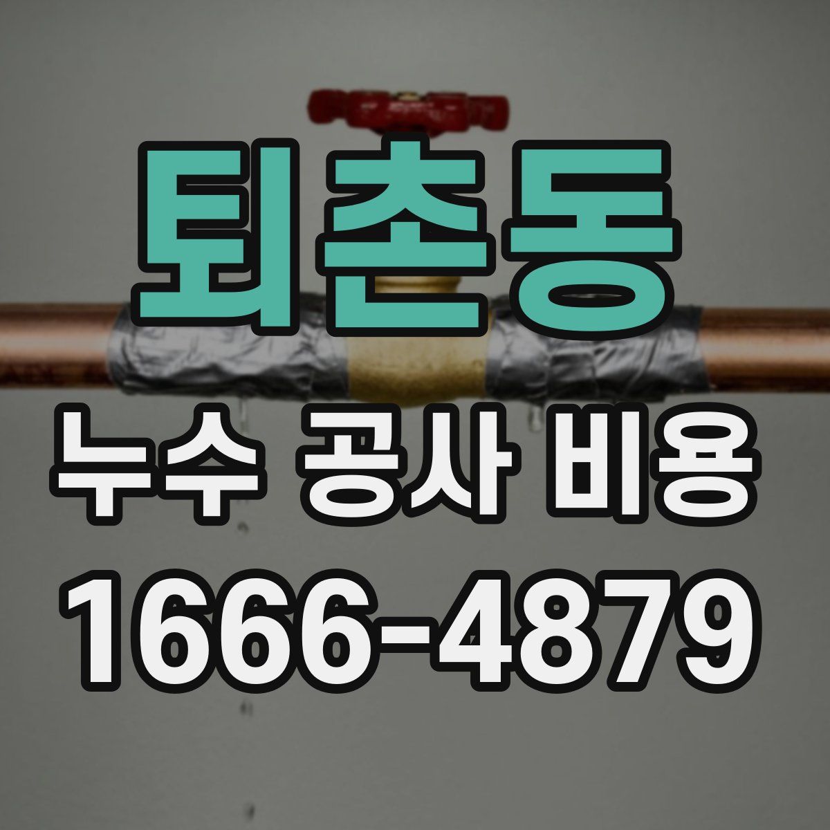 퇴촌동 누수 공사 비용