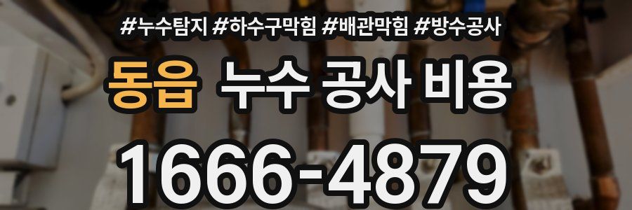 동읍 누수 공사 비용