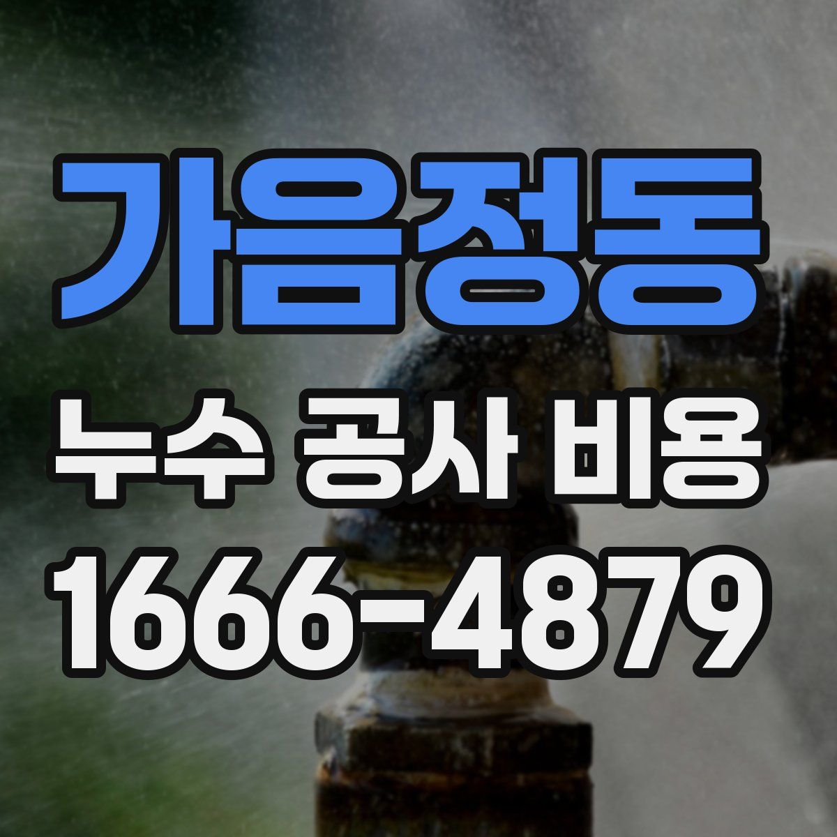 가음정동 누수 공사 비용