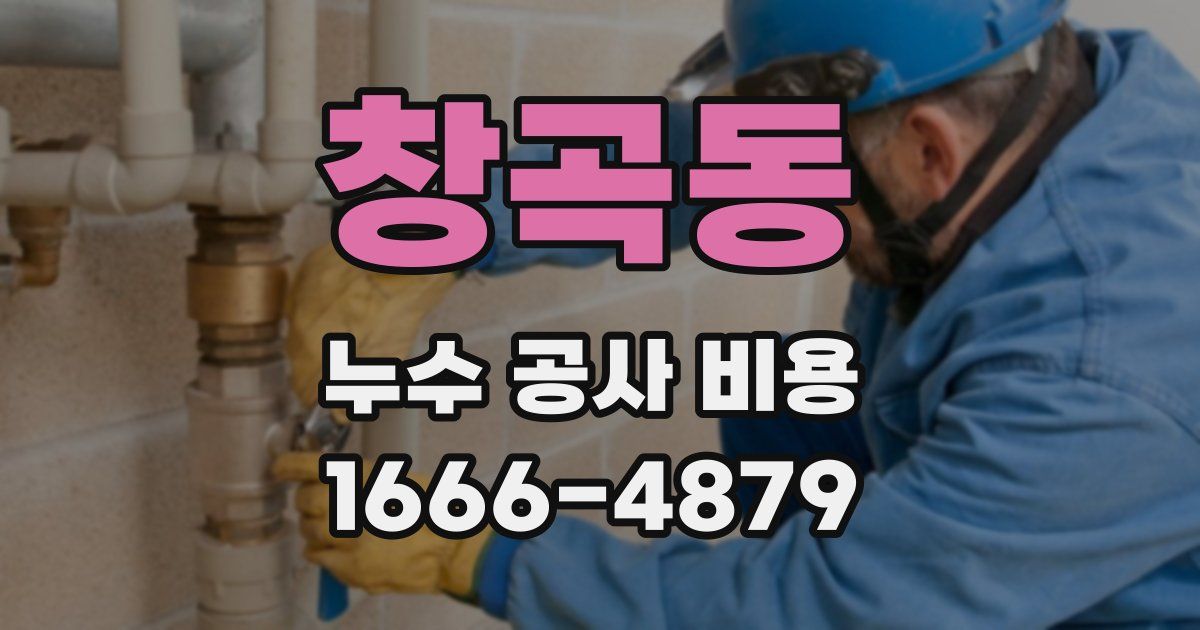 창곡동 누수 공사 비용