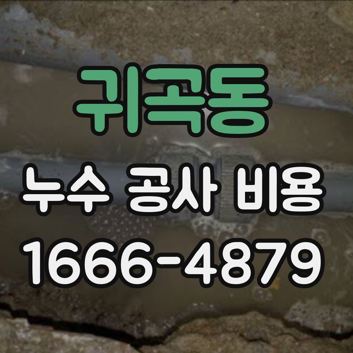 귀곡동 누수 공사 비용