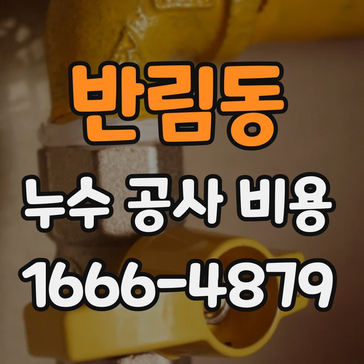 반림동 누수 공사 비용