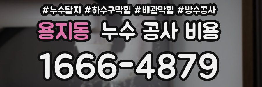 용지동 누수 공사 비용