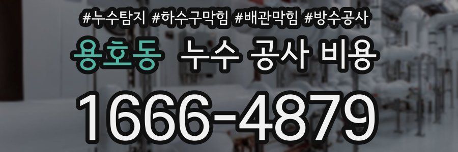 용호동 누수 공사 비용