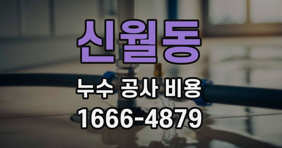 신월동 누수 공사 비용