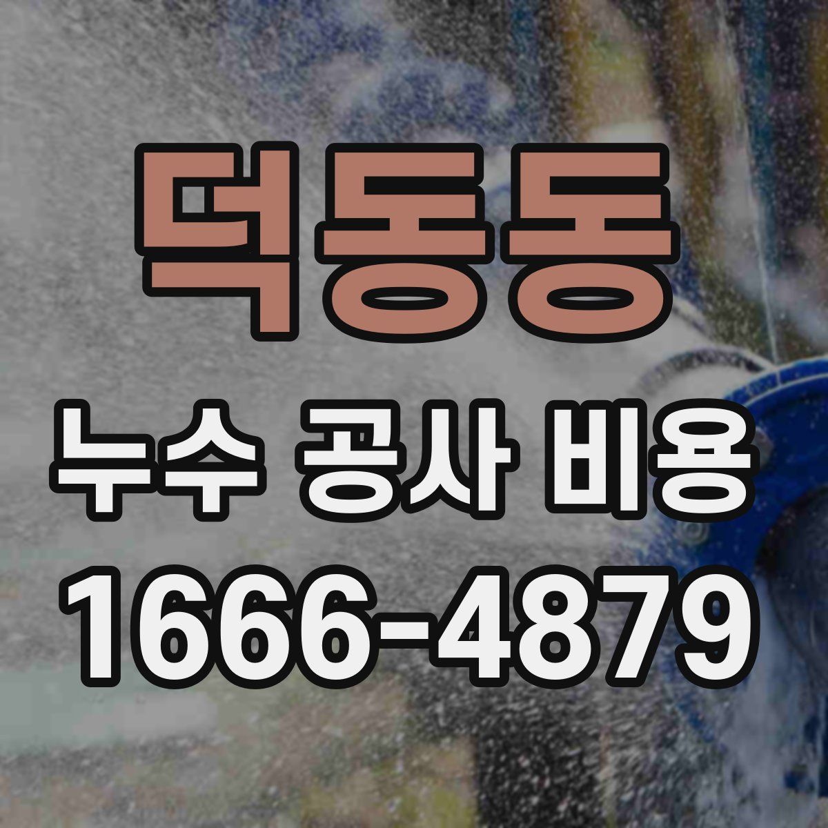 덕동동 누수 공사 비용