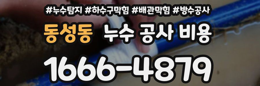 동성동 누수 공사 비용