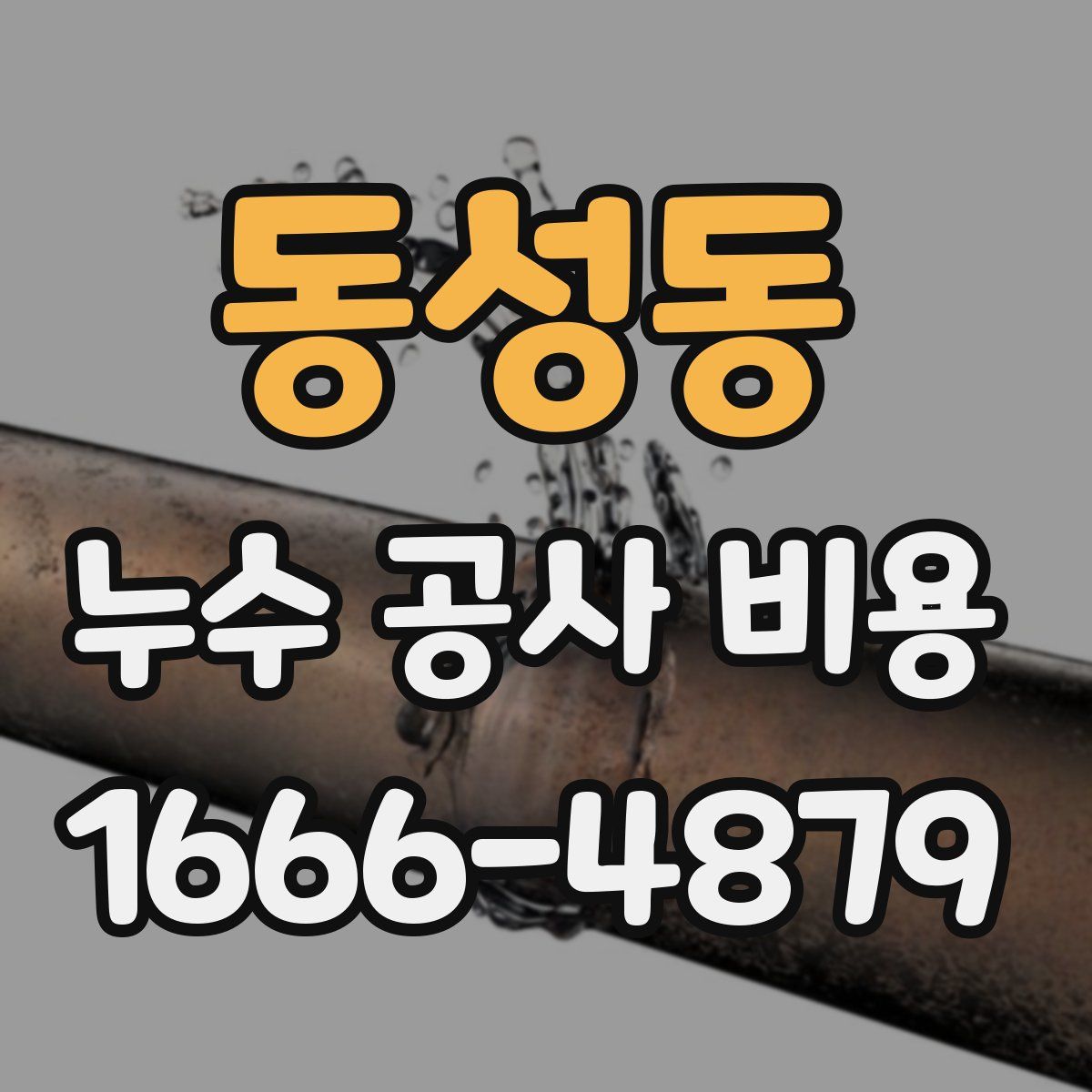 동성동 누수 공사 비용