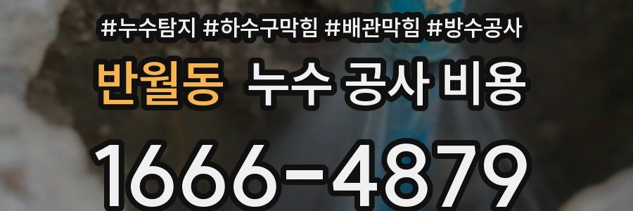 반월동 누수 공사 비용
