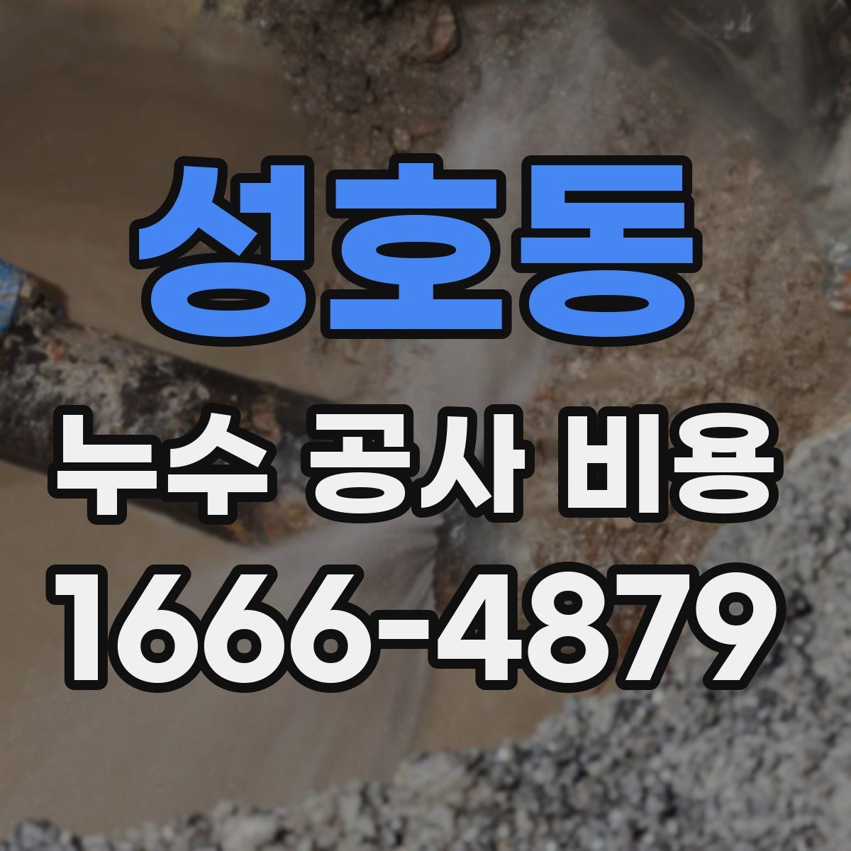 성호동 누수 공사 비용