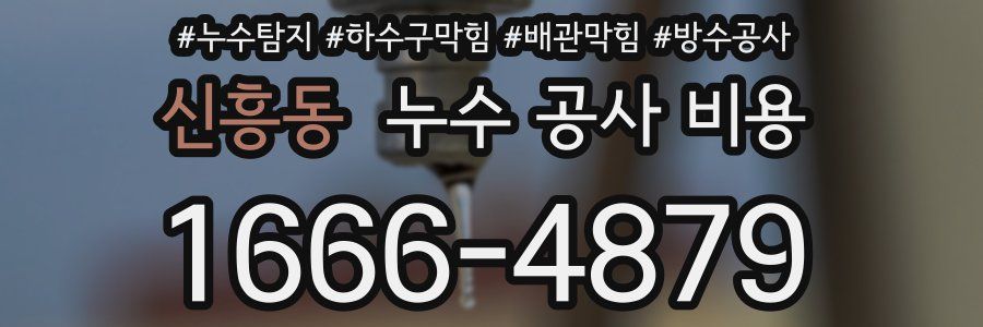 신흥동 누수 공사 비용