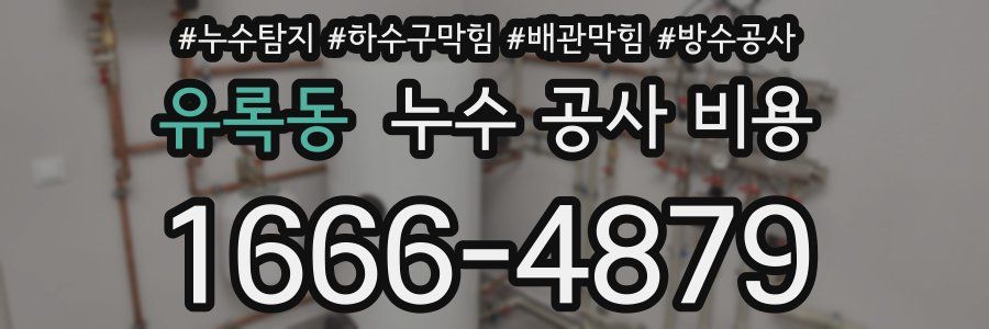 유록동 누수 공사 비용