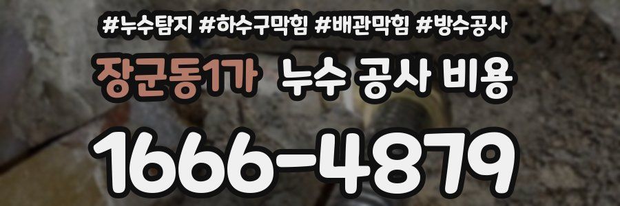 장군동1가 누수 공사 비용
