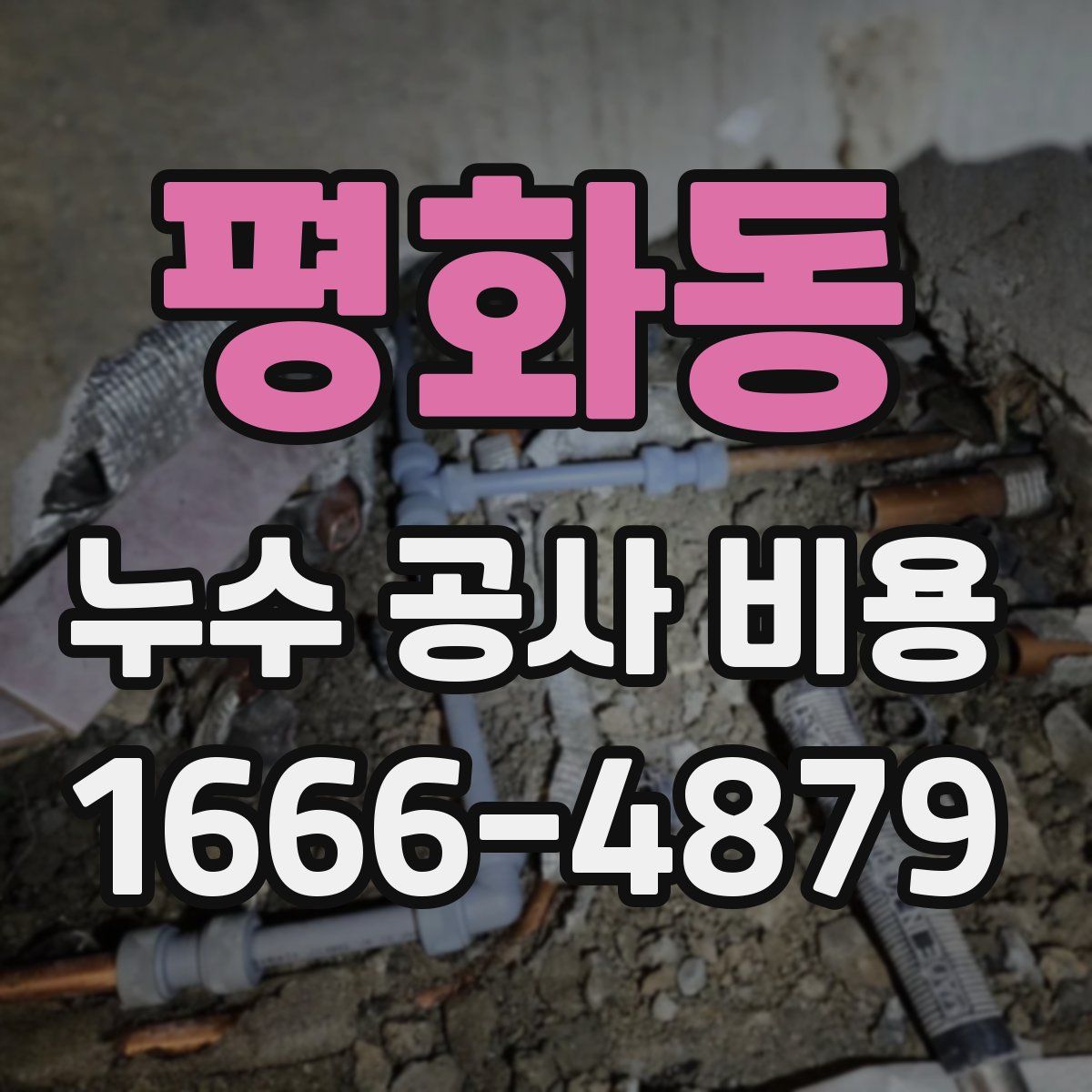 평화동 누수 공사 비용