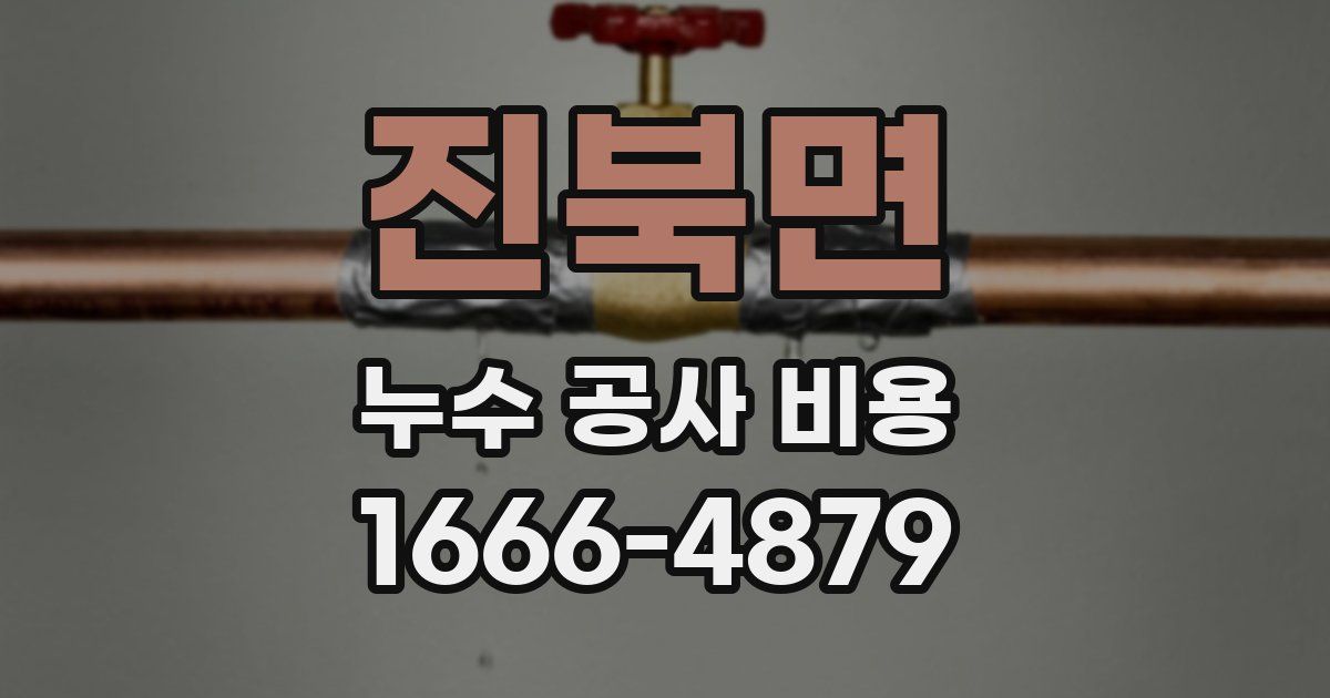 진북면 누수 공사 비용