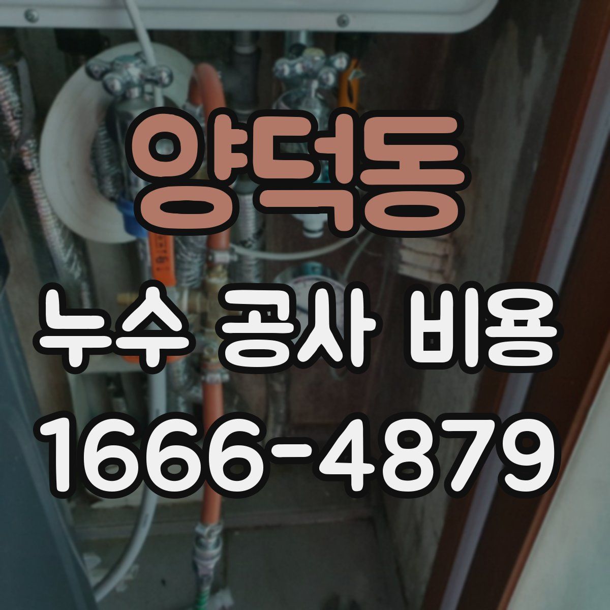 양덕동 누수 공사 비용