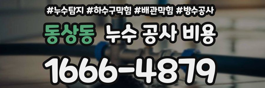 동상동 누수 공사 비용